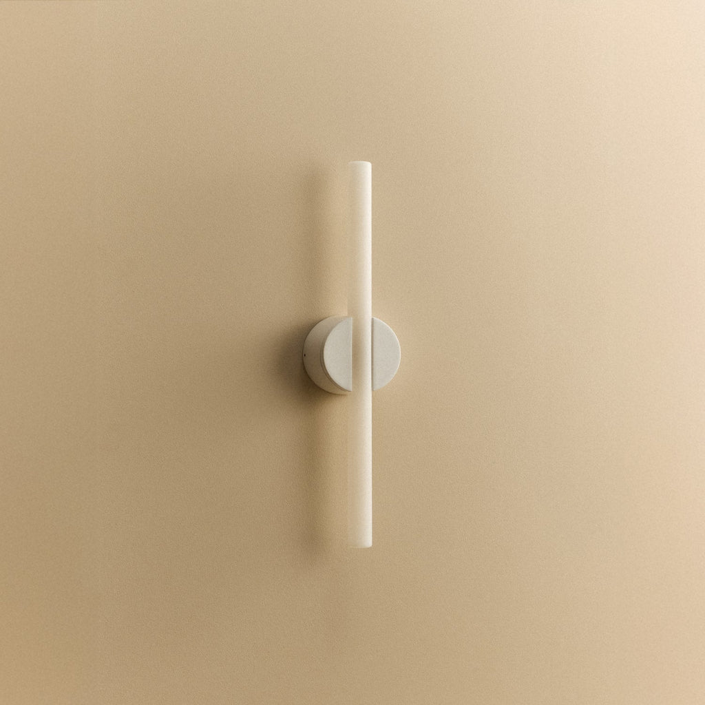 Tala Kilter 2.0 Wall Light in White shown unlit (view 2)