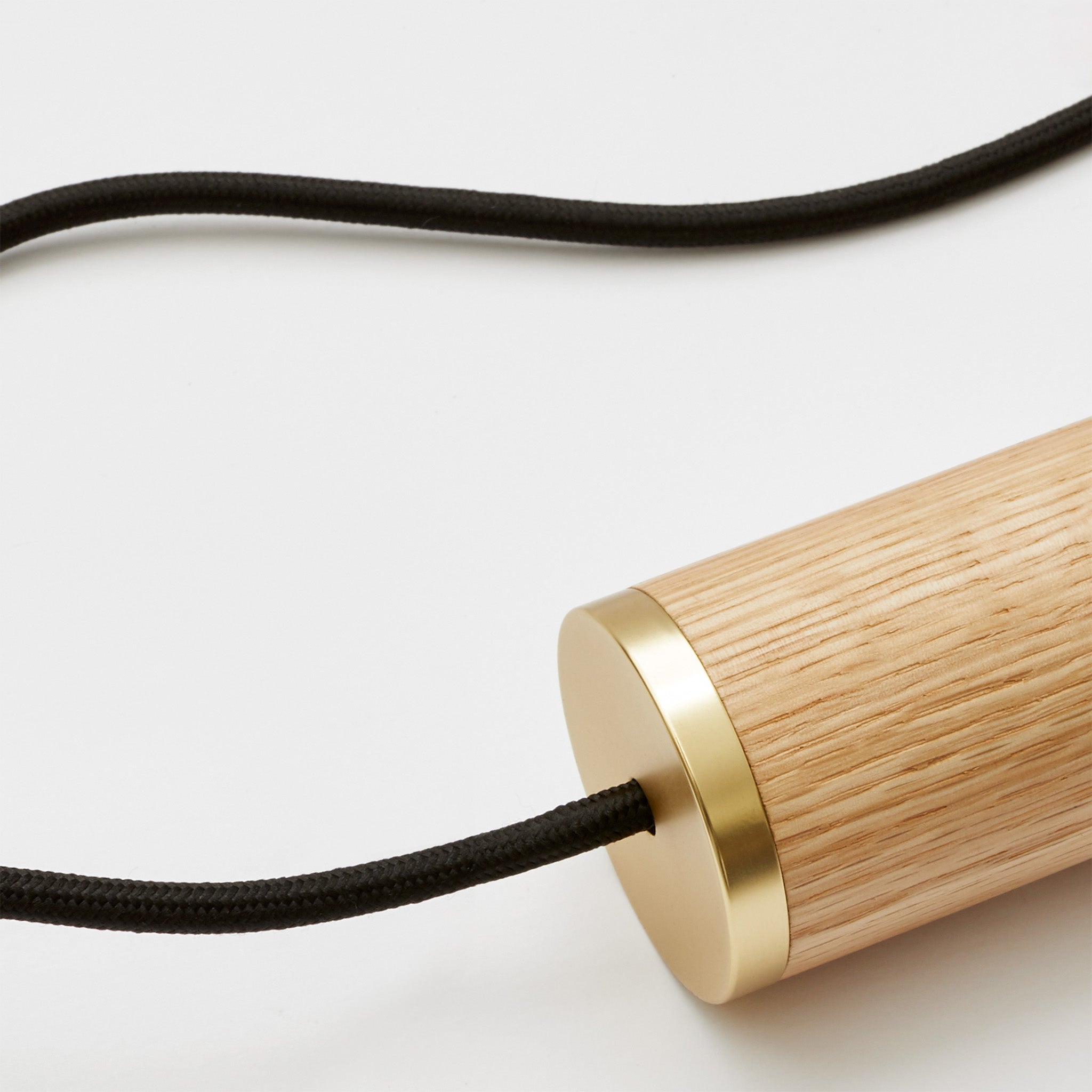 Tala Knuckle Pendant in Oak close-up detail of the finish