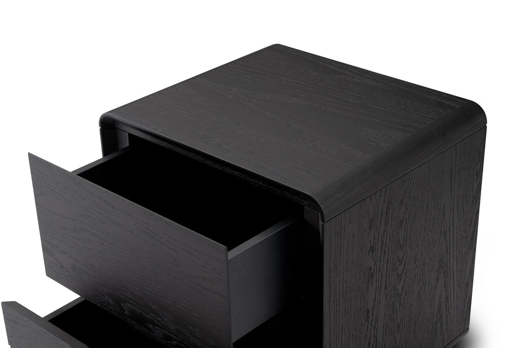 Kota Bedside - Smoke Oak