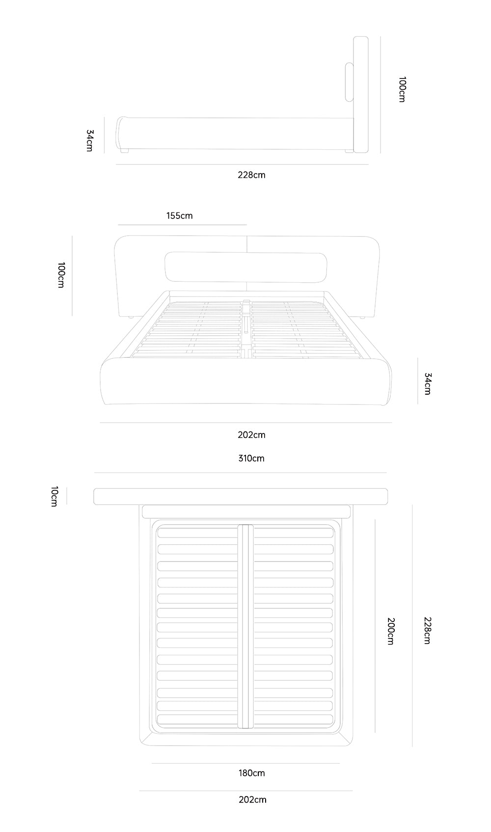 Araco Atelier Nova Bed Laurel