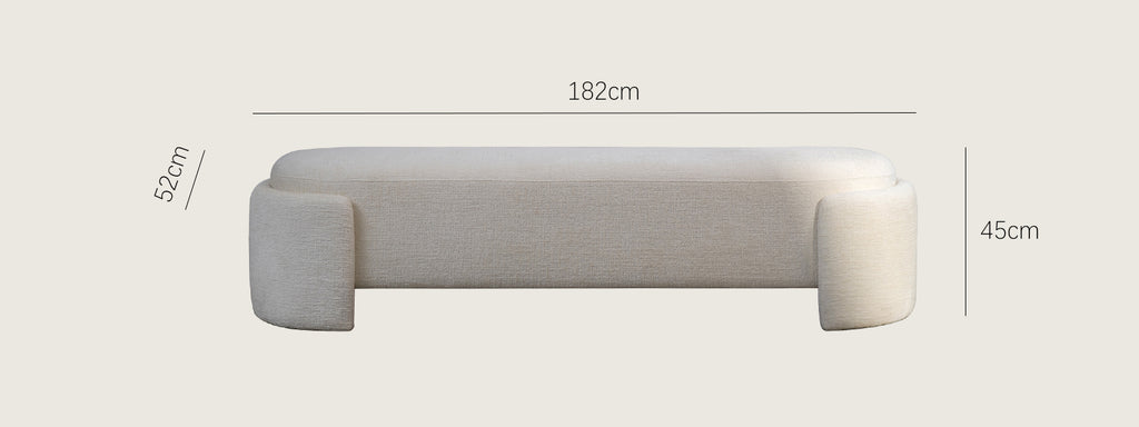 Araco Atelier Luma Bench Mistral