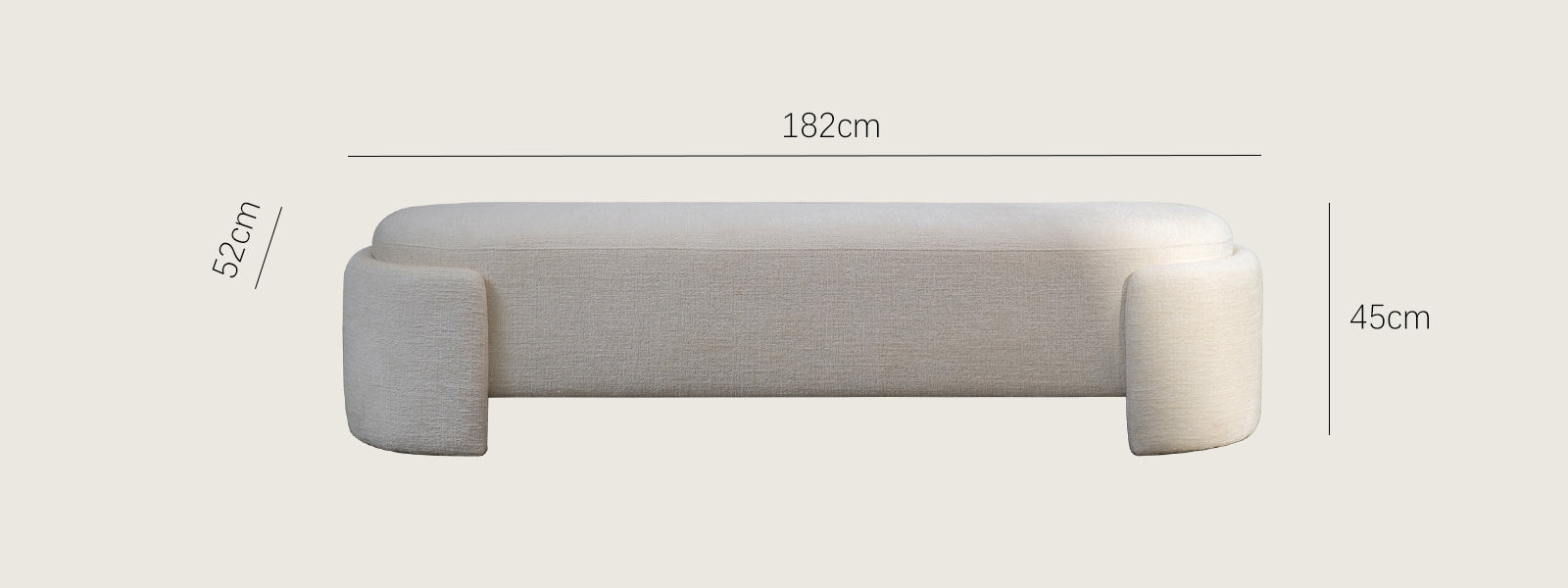 Araco Atelier Luma Bench Laurel