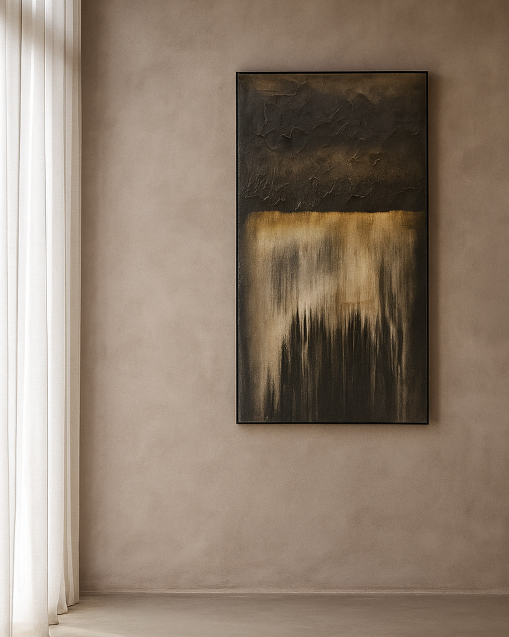 Tommy Franks Landslide oil painting