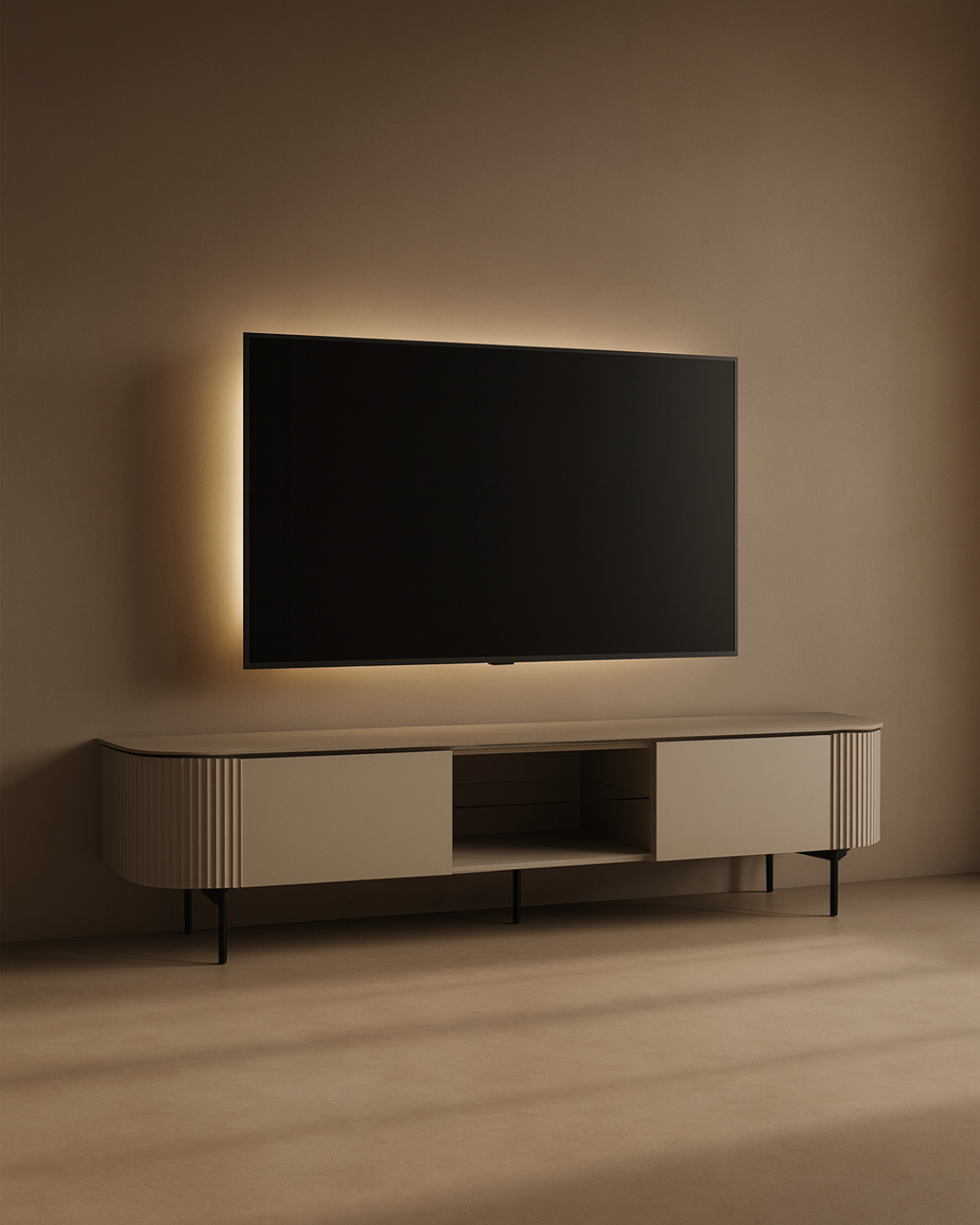 Tommy Franks Lantine TV unit in beige