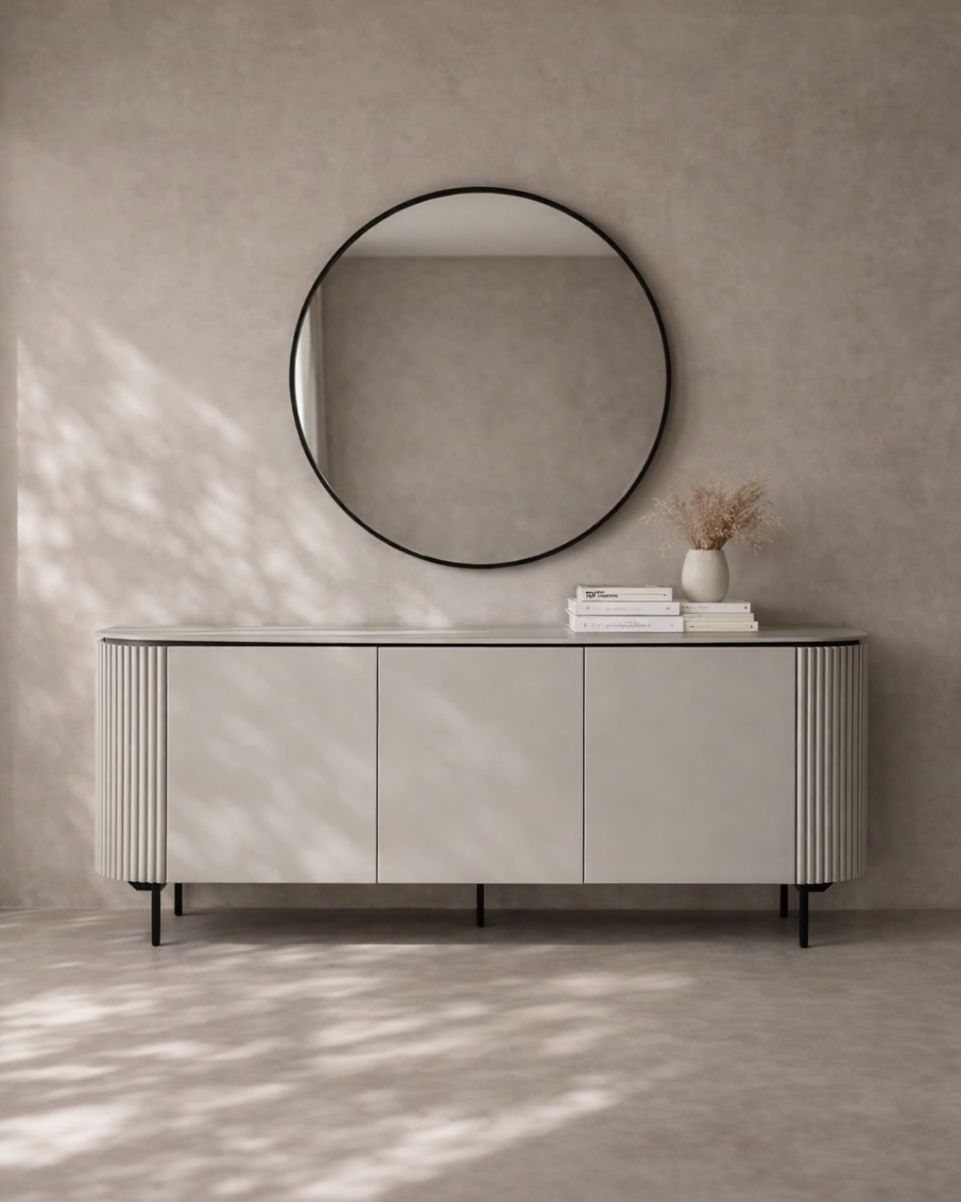 Tommy Franks Lantine buffet sideboard in matte light grey