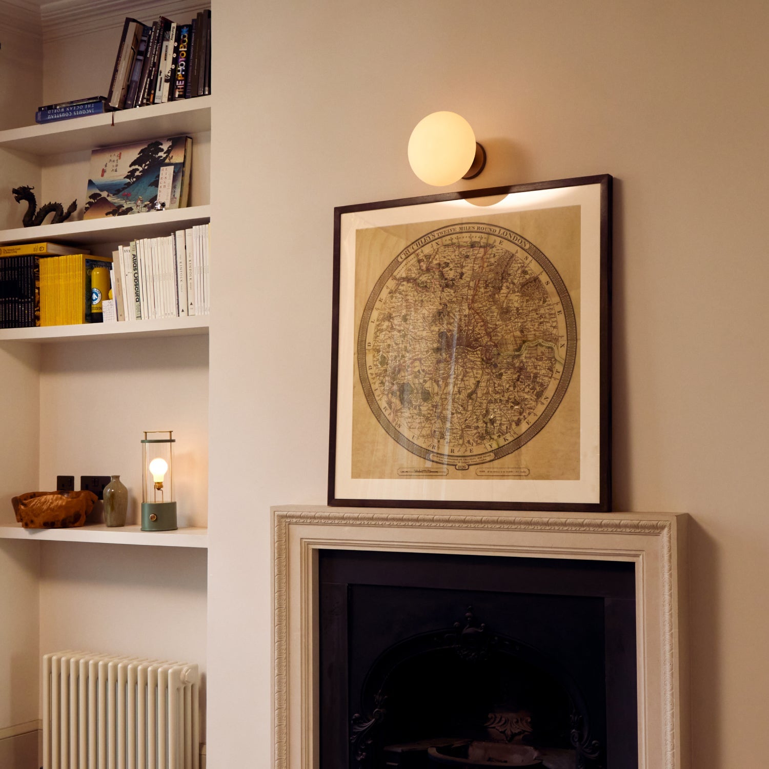 Tala Lochan Wall Light in Graphite in a styled interior setting