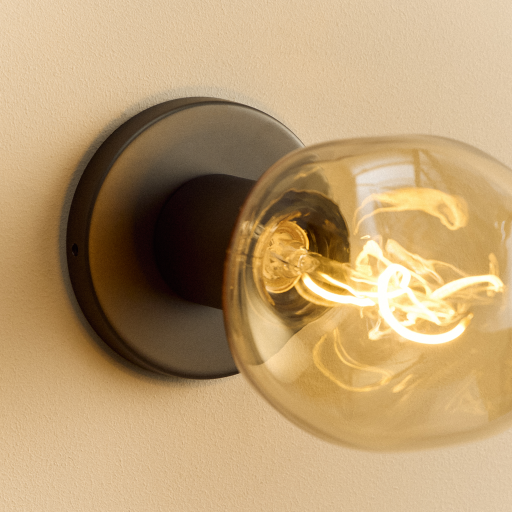 Tala Lochan Wall Light in Graphite + Voronoi I close-up detail of the finish