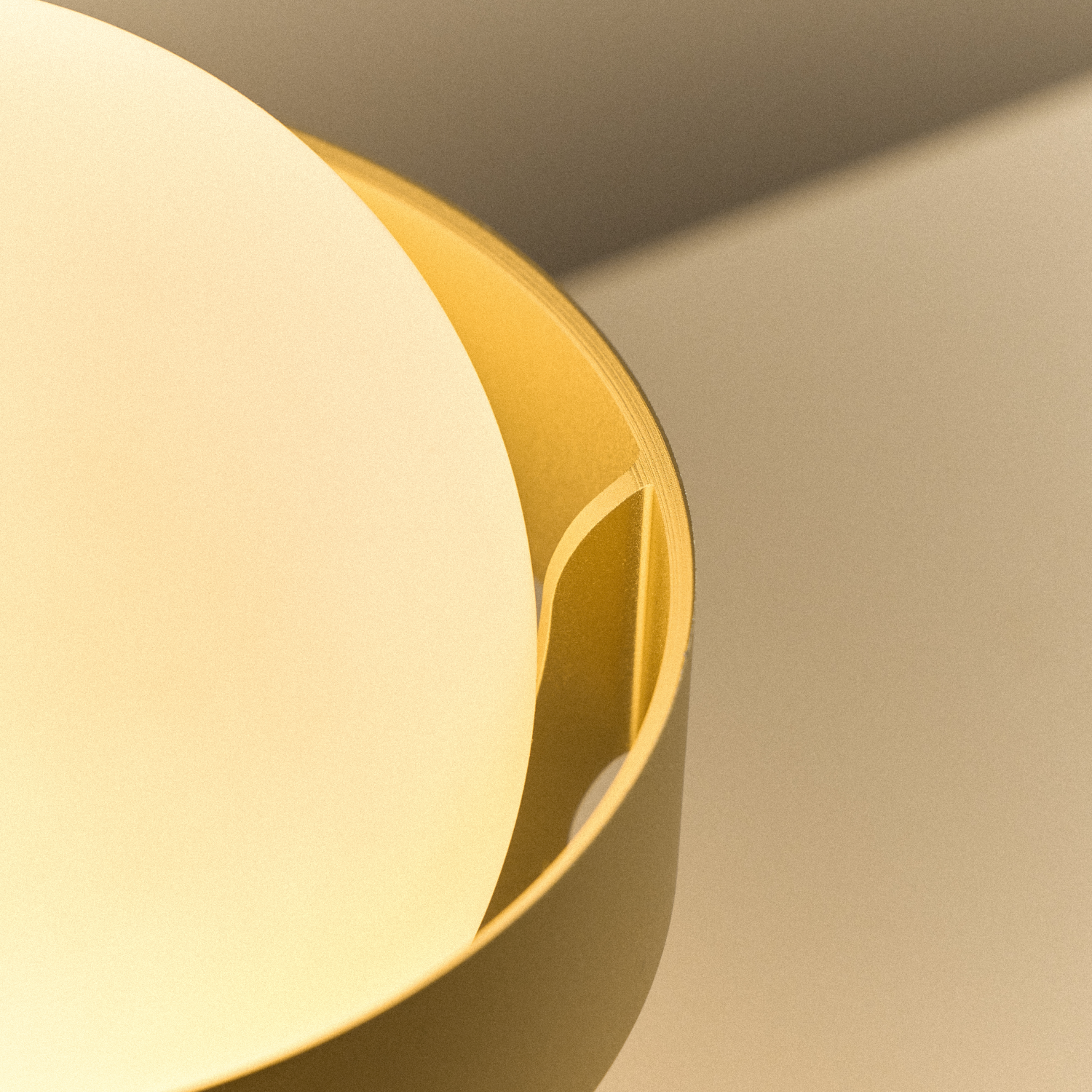 Tala Loop Table Lamp in Gold + Sphere IV close-up detail of the finish