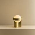 Loop Table Lamp in Gold + Sphere IV