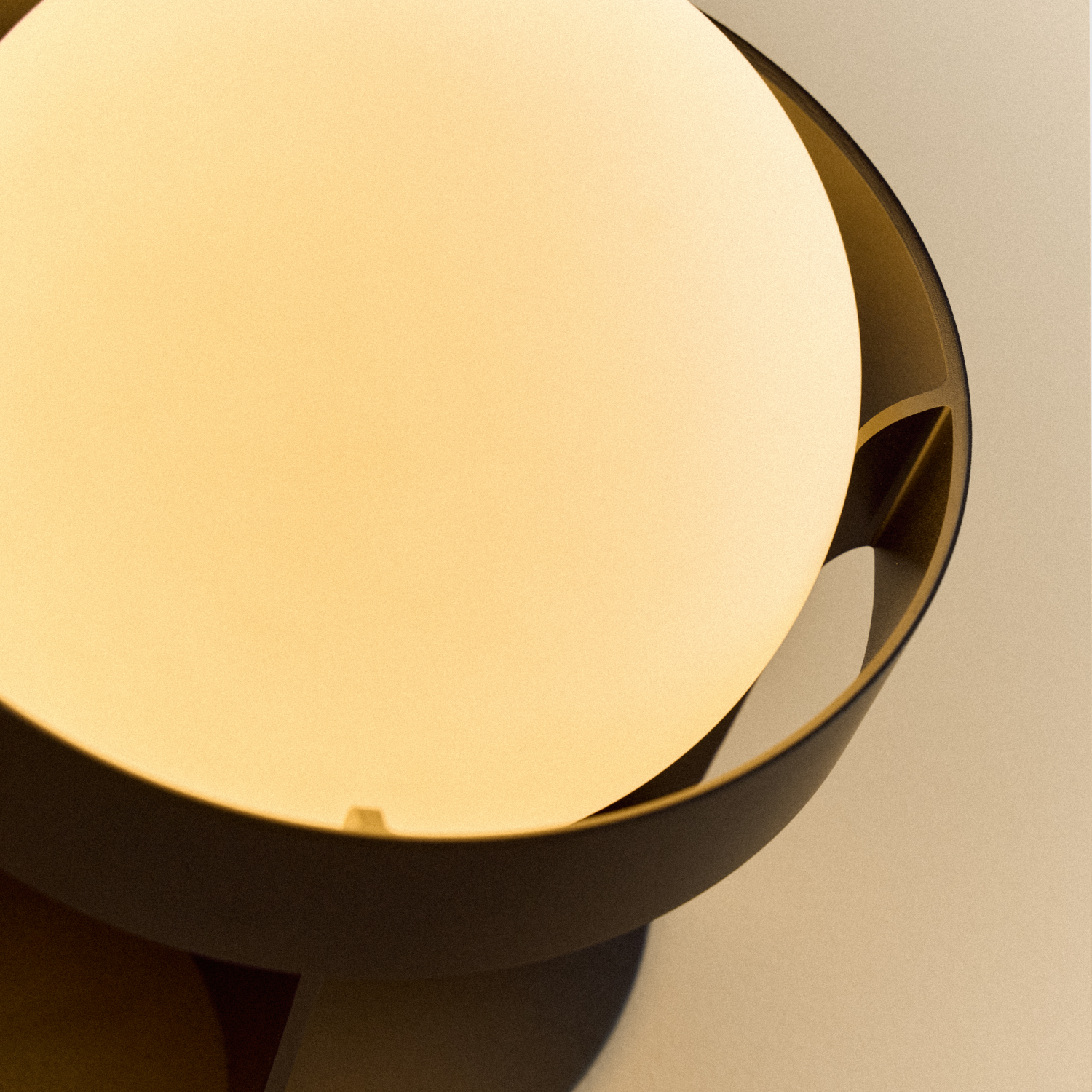 Tala Loop Wall Light in Dark Grey + Sphere IV close-up detail of the finish (view 3)