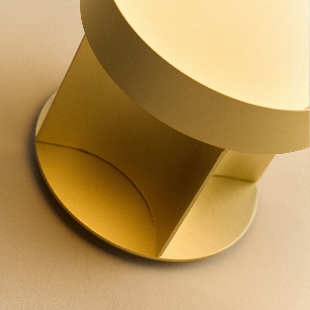 Tala Loop Wall Light in Gold + Sphere IV close-up detail of the finish (view 4)