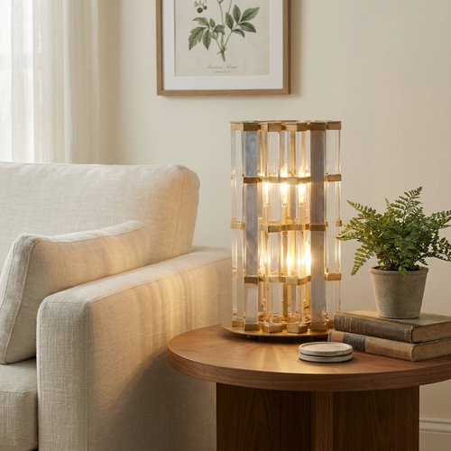 Araco Lumière Radiant Lustria crystal table lamp, alternate view