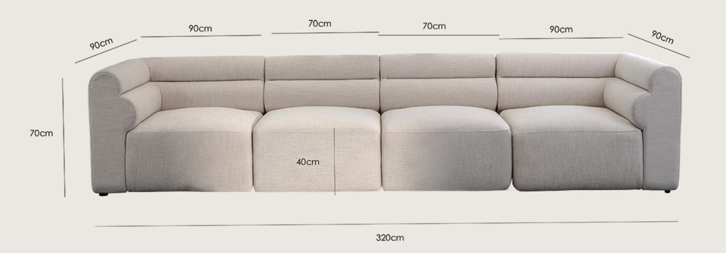 Araco Atelier Atlas 3 Seater Sofa Spindle