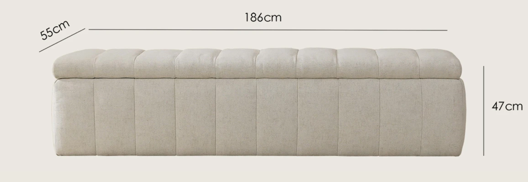 Araco Atelier Velour Bench Laurel