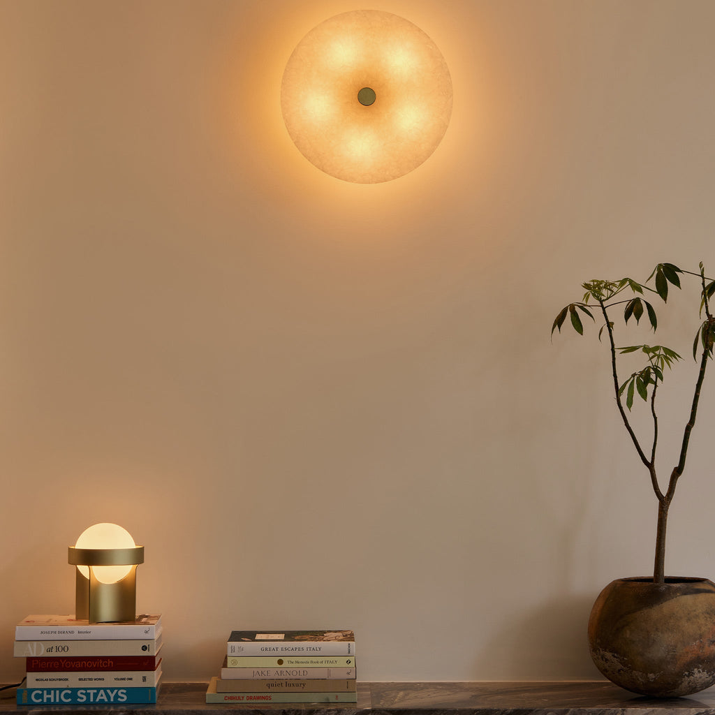 Tala Magma Flush Mount in a styled interior setting (view 5)