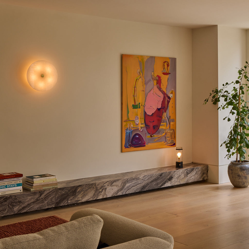 Tala Magma Flush Mount in a styled interior setting (view 3)