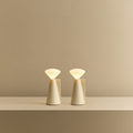 Mantle Portable Lamp in Stone White - Set of 2