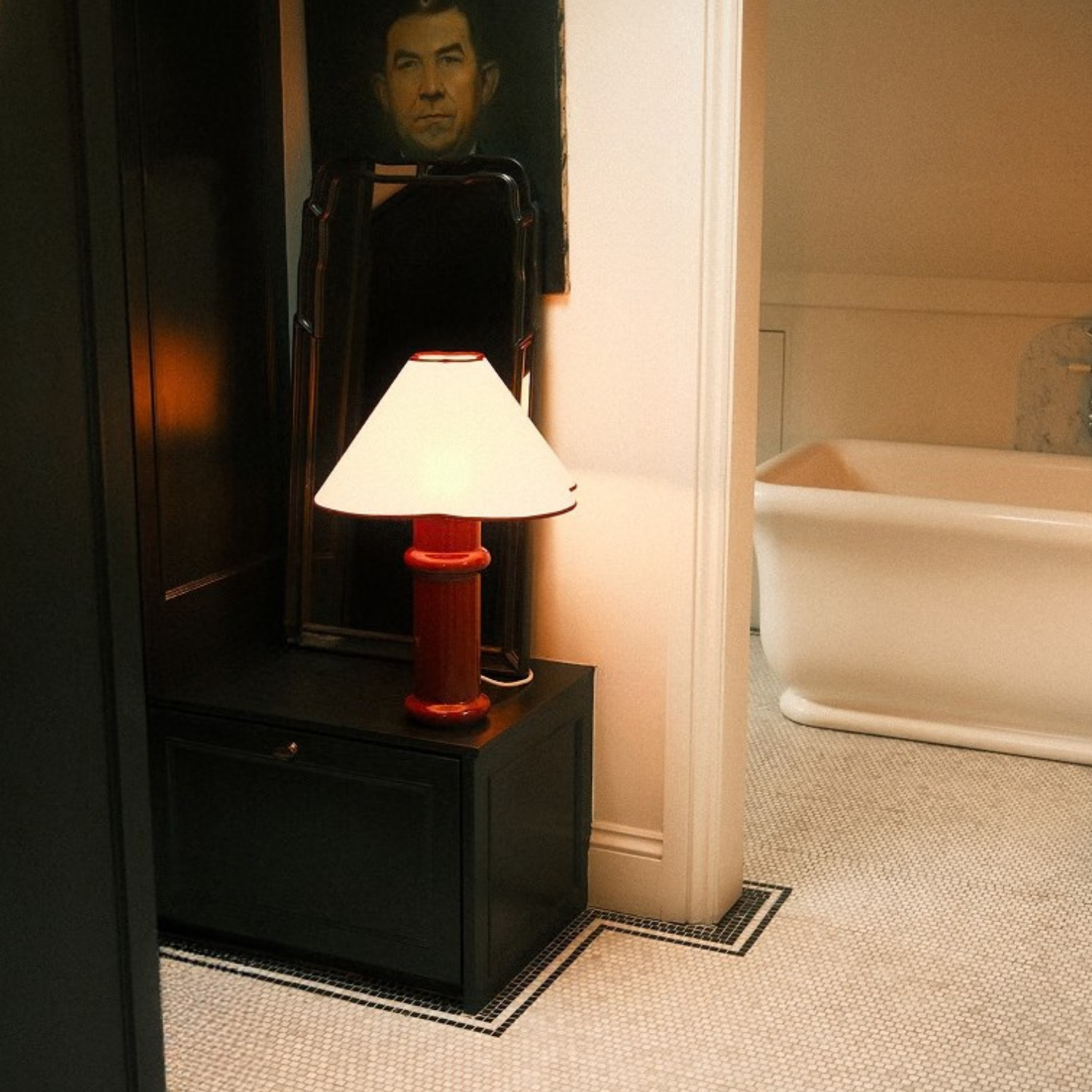 Tala Heath Table Lamp in Port Red (view 5)