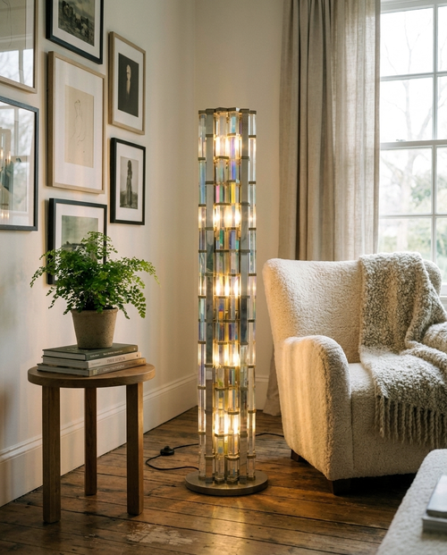 Araco Lumière Radiant Maris crystal floor lamp, alternate view