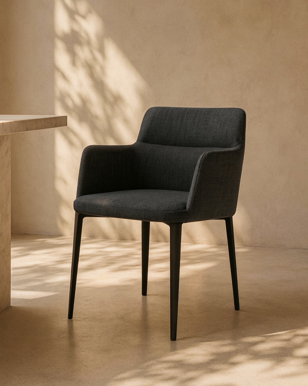 Tommy Franks Miller chair in charcoal grey