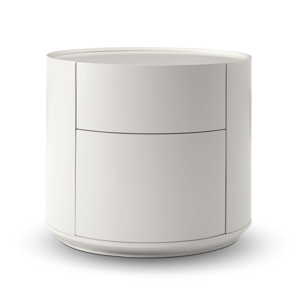 Ming Bedside Table - Matte Beige