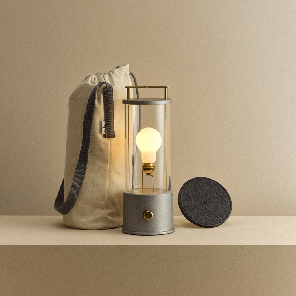 Tala The Rugged Muse 1.0 Portable Lamp in Raw Aluminium Bundle