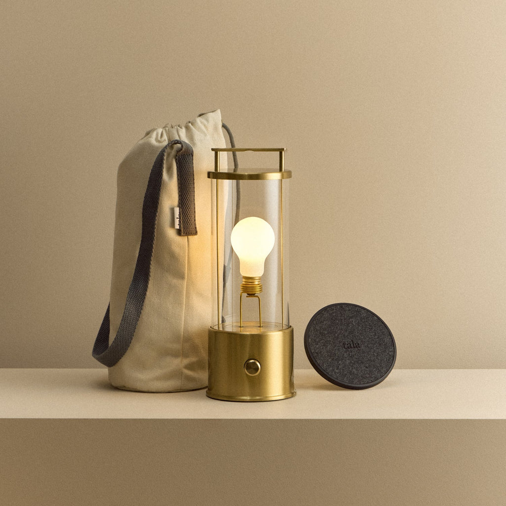 Tala The Muse 1.0 Portable Lamp in Solid Brass Bundle