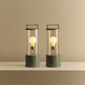 The Muse 1.0 Portable Lamp in Pleasure Garden Green - Set of 2