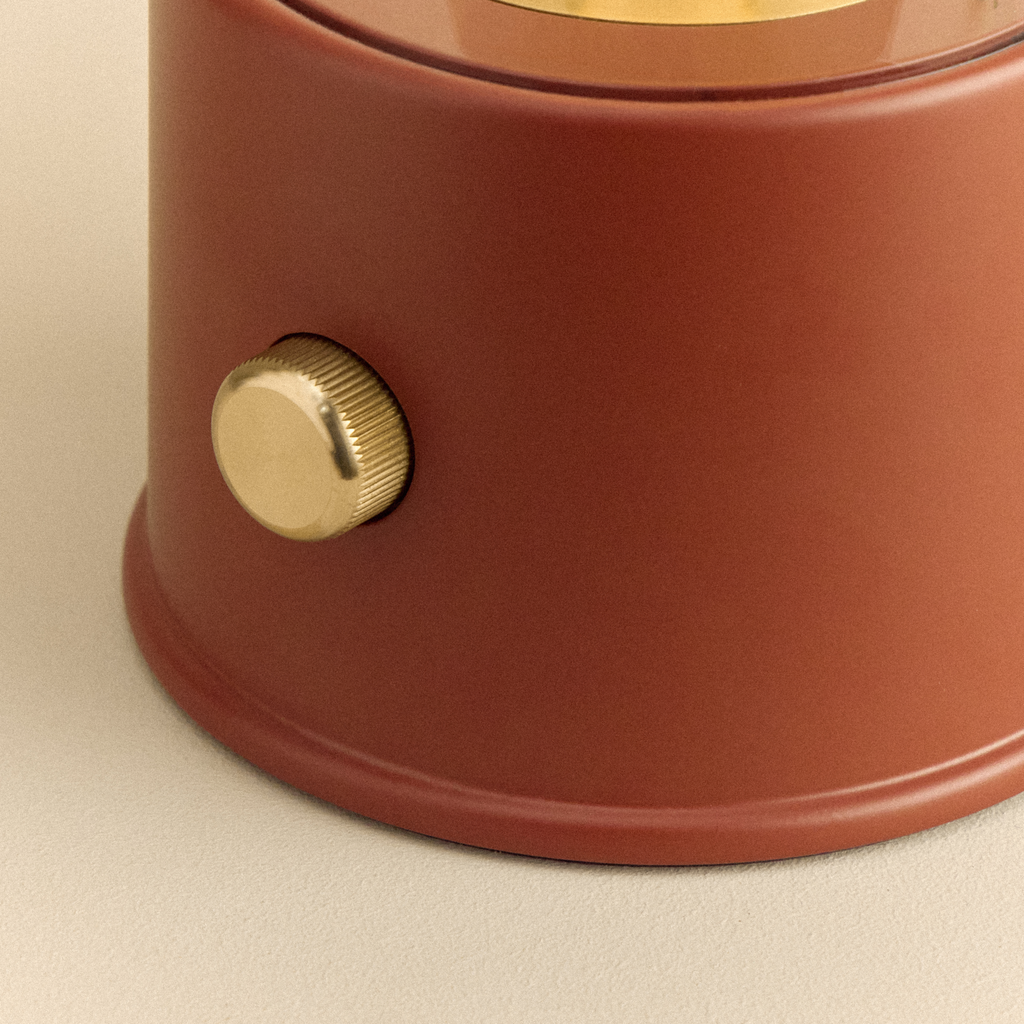 Tala The Muse 1.0 Portable Lamp in Pomona Red - Set of 2 close-up detail of the finish