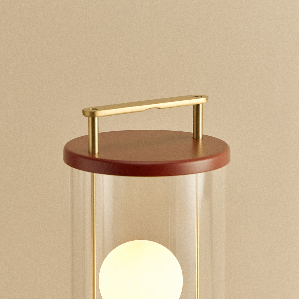 Tala The Muse 1.0 Portable Lamp in Pomona Red - Set of 2 close-up detail of the finish (view 2)