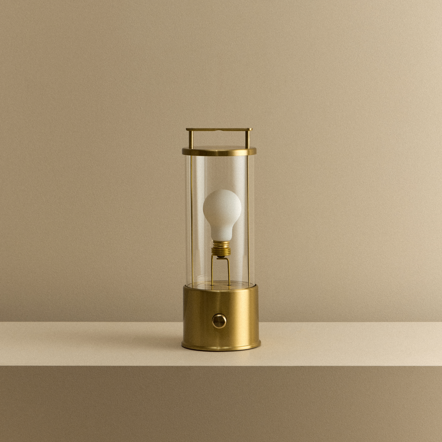Tala The Muse 1.0 Portable Lamp in Solid Brass shown unlit