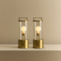 The Muse 1.0 Portable Lamp in Solid Brass - Set of 2