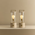 The Muse 1.0 Portable Lamp in Setting Plaster Pink - Set of 2