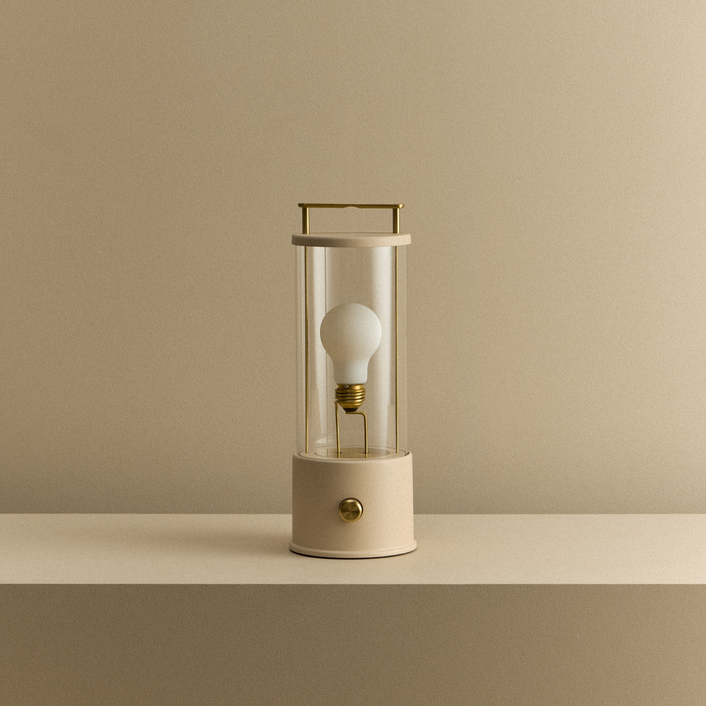 Tala The Muse 1.0 Portable Lamp in Setting Plaster Pink shown unlit