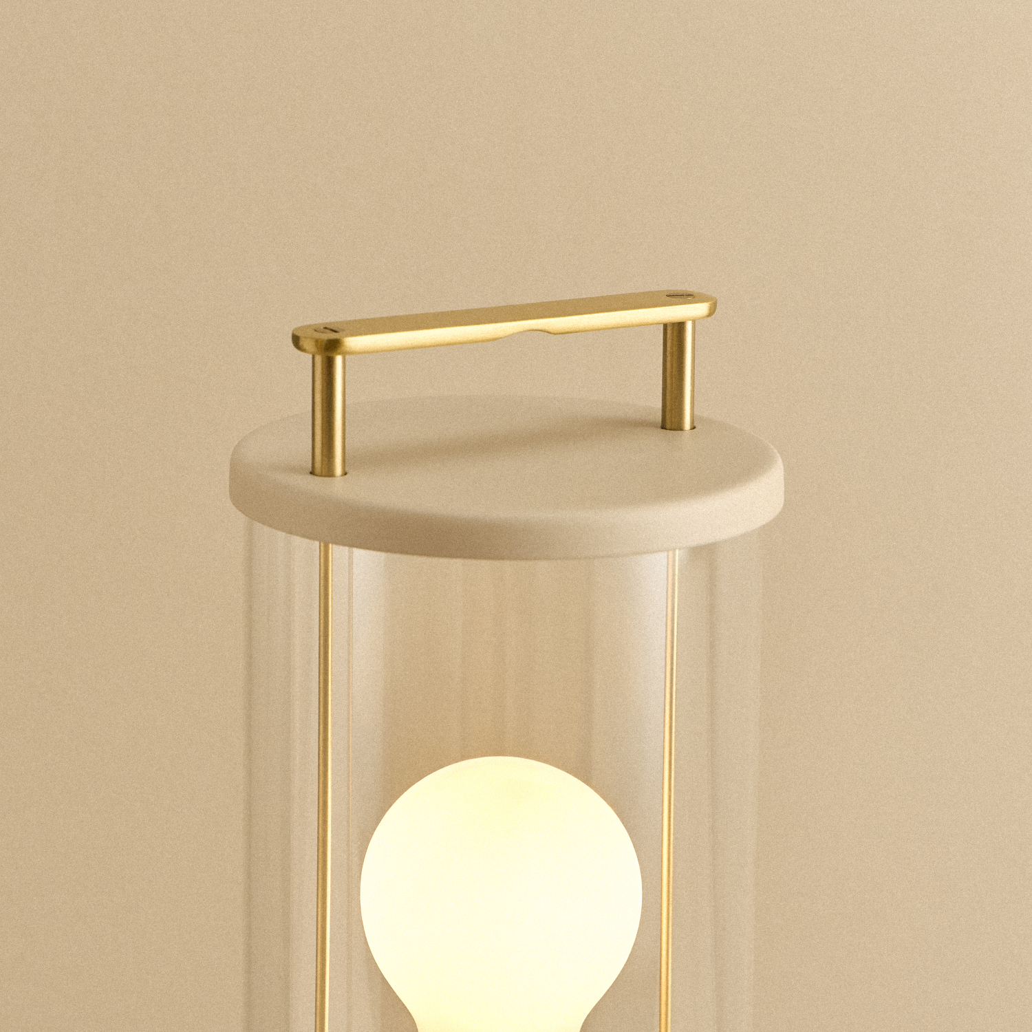 Tala The Muse 1.0 Portable Lamp in Setting Plaster Pink - Set of 2 close-up detail of the finish