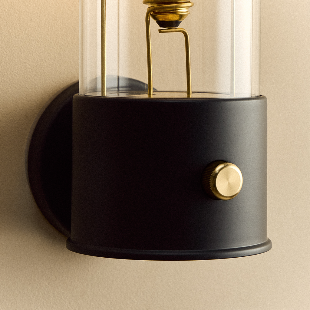 Tala The Muse Wall Light in Hackles Black close-up detail of the finish (view 2)