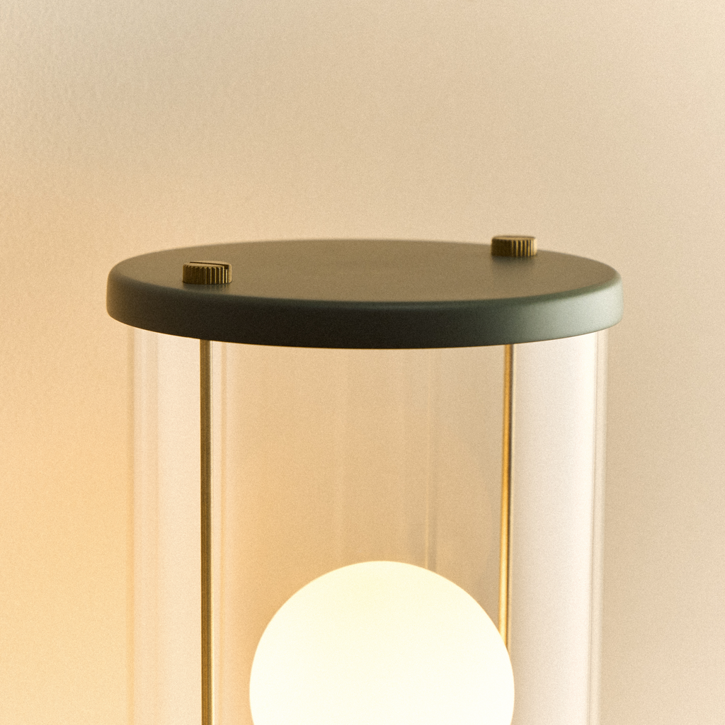 Tala The Muse Wall Light in Pleasure Garden Green close-up detail of the finish
