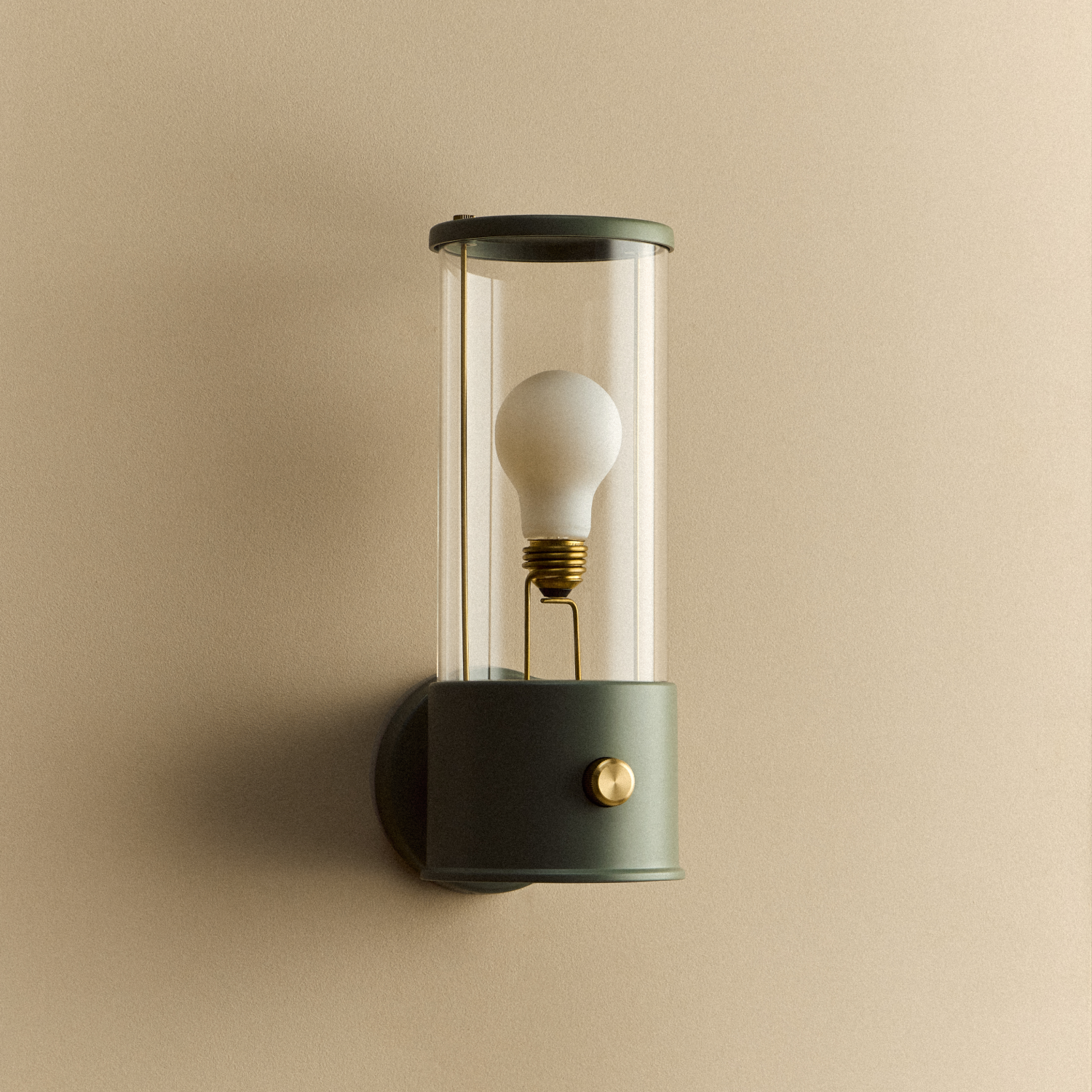 Tala The Muse Wall Light in Pleasure Garden Green shown unlit