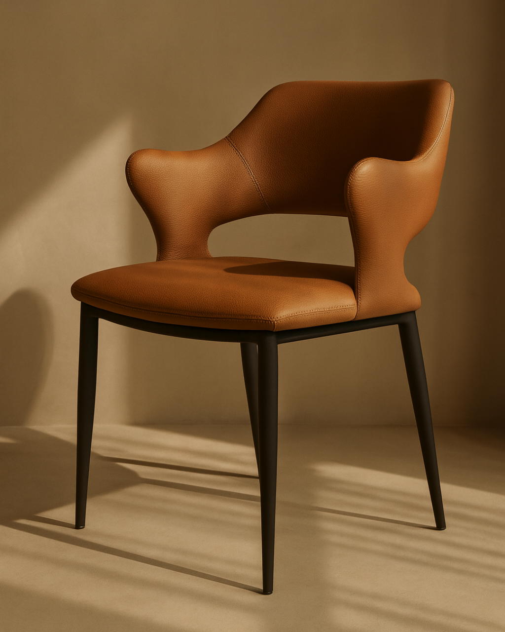 Tommy Franks Norma dining chair in Colonial Tan