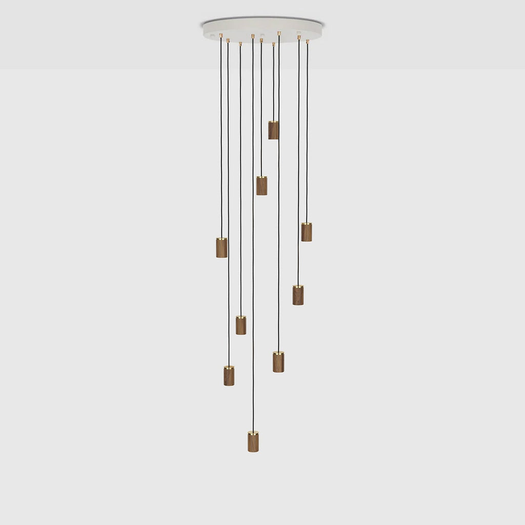 Tala Nine Pendant in Walnut