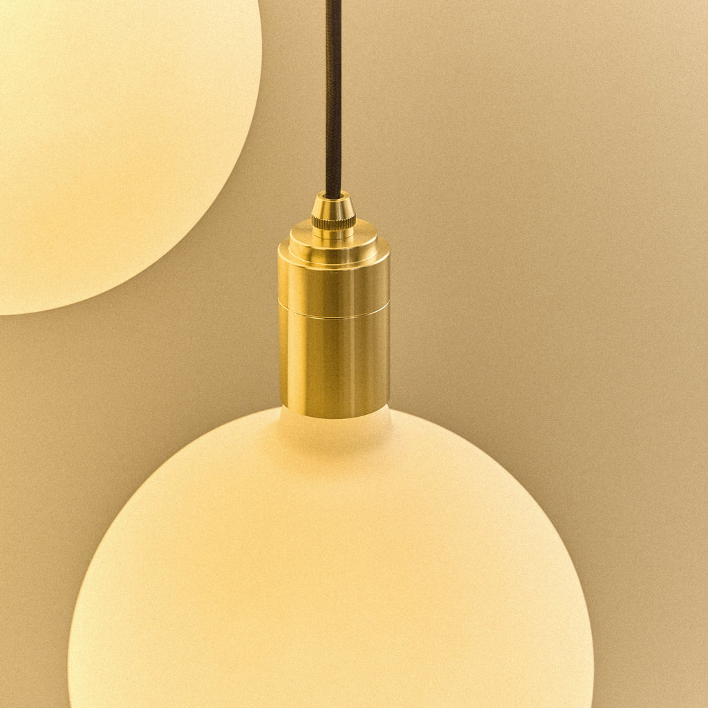 Tala Five Pendant in Brass + Sphere V close-up detail of the finish