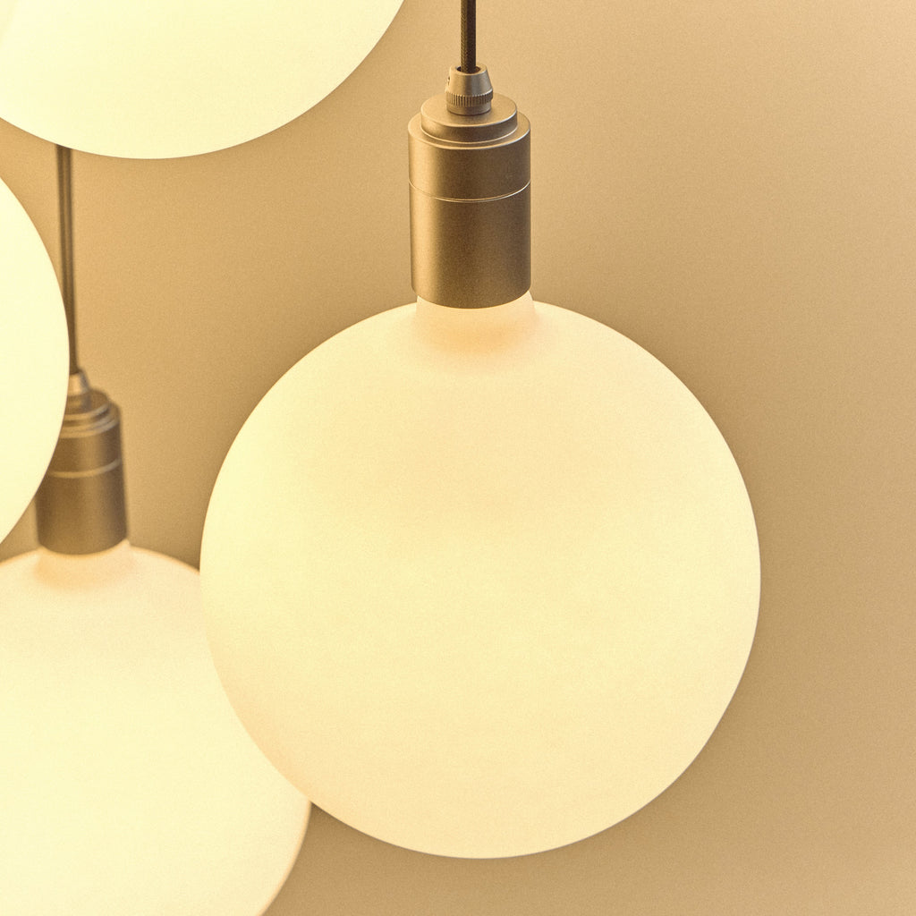 Tala Porcelain III Pendant Light in Walnut close-up detail of the finish