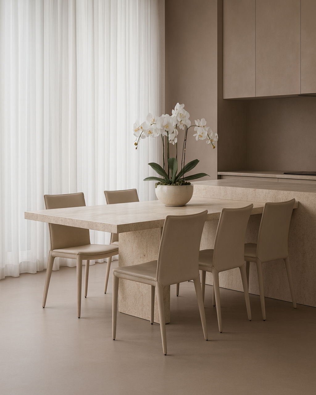 Tommy Franks Othello dining chairs in cream, set of two