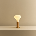 Knuckle Table Lamp in Oak + Noma