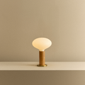 Knuckle Table Lamp in Oak + Oval