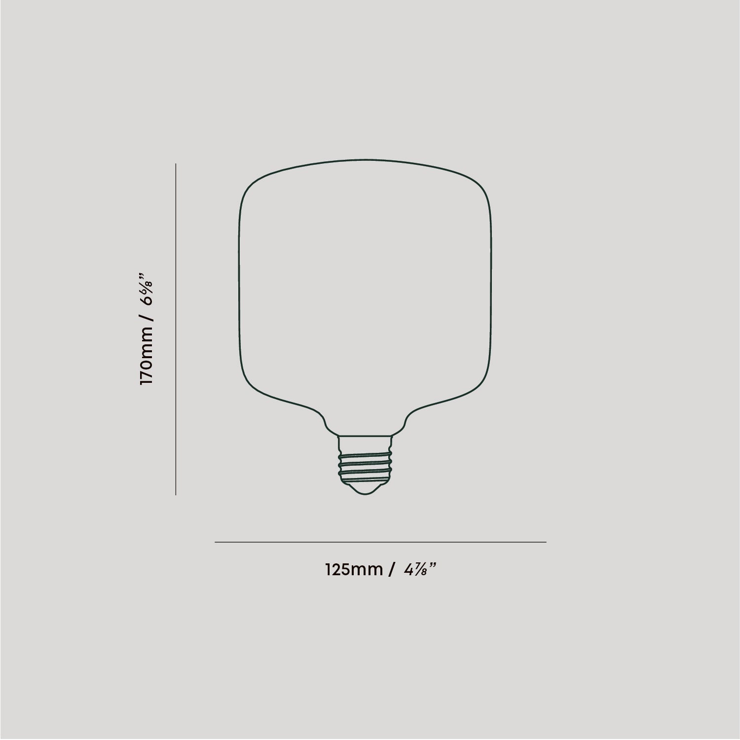 Tala Oblo Plug-In Pendant in Brass dimensions diagram