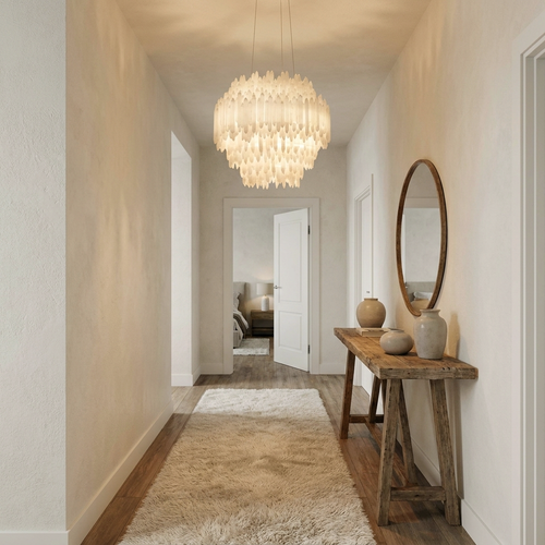 Araco Lumière Radiant Osta selenite pendant light, alternate view