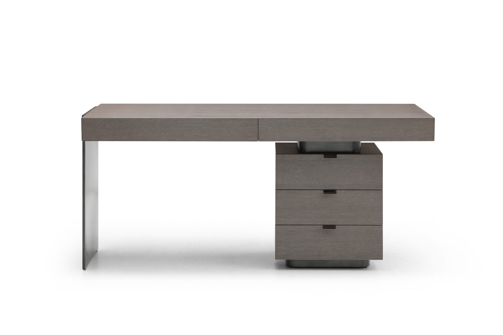 Tommy Franks Oston grey office desk, alternate view