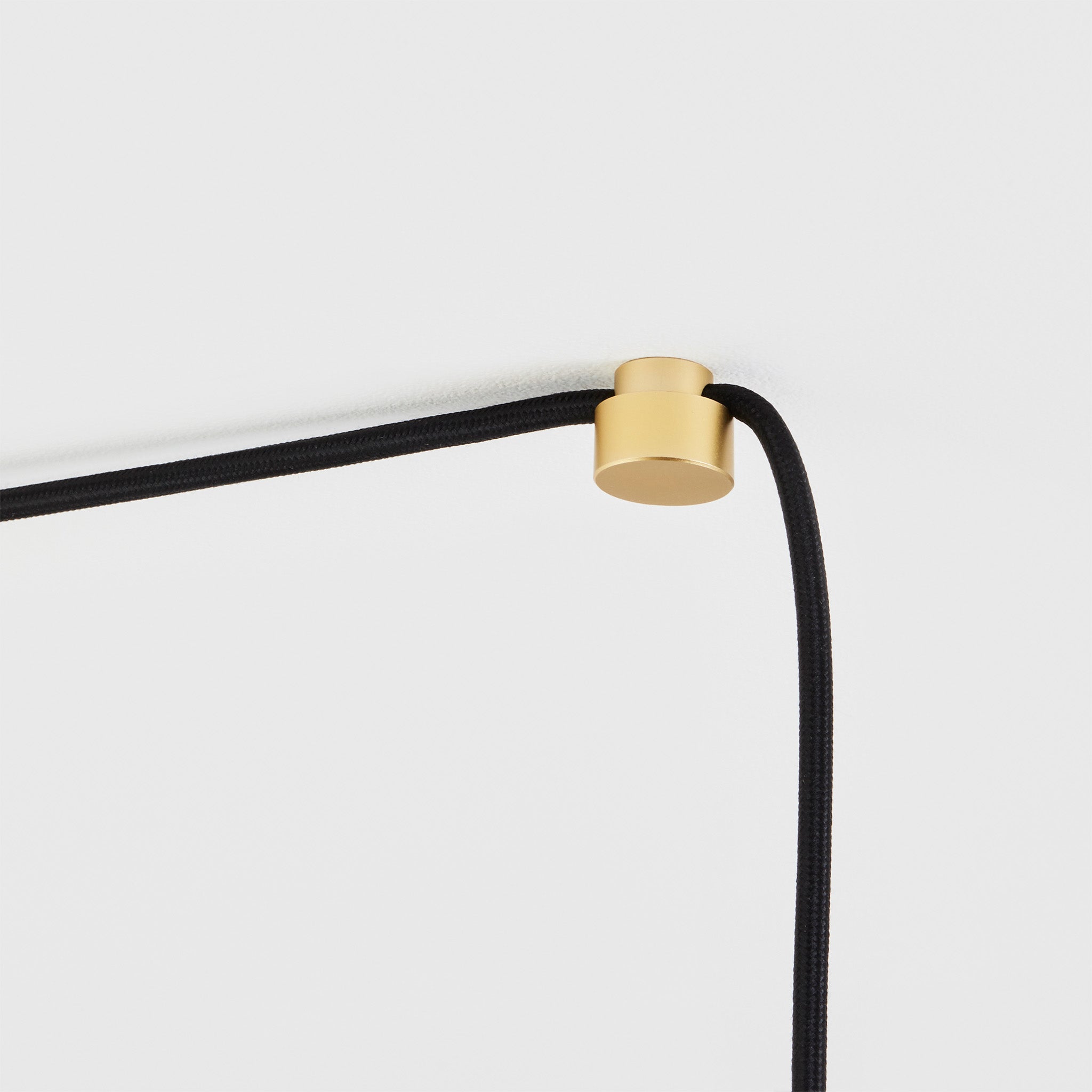 Tala Oval II Plug-In Pendant in Brass close-up detail of the finish (view 2)