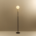 Poise Adjustable Floor Lamp in Brass + Sphere V
